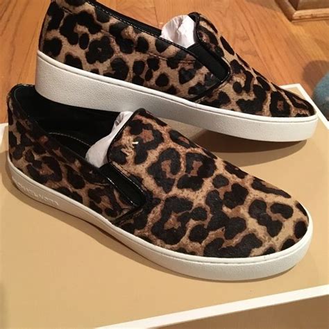 michael kors leopard slip on|Michael Kors slip on sandals.